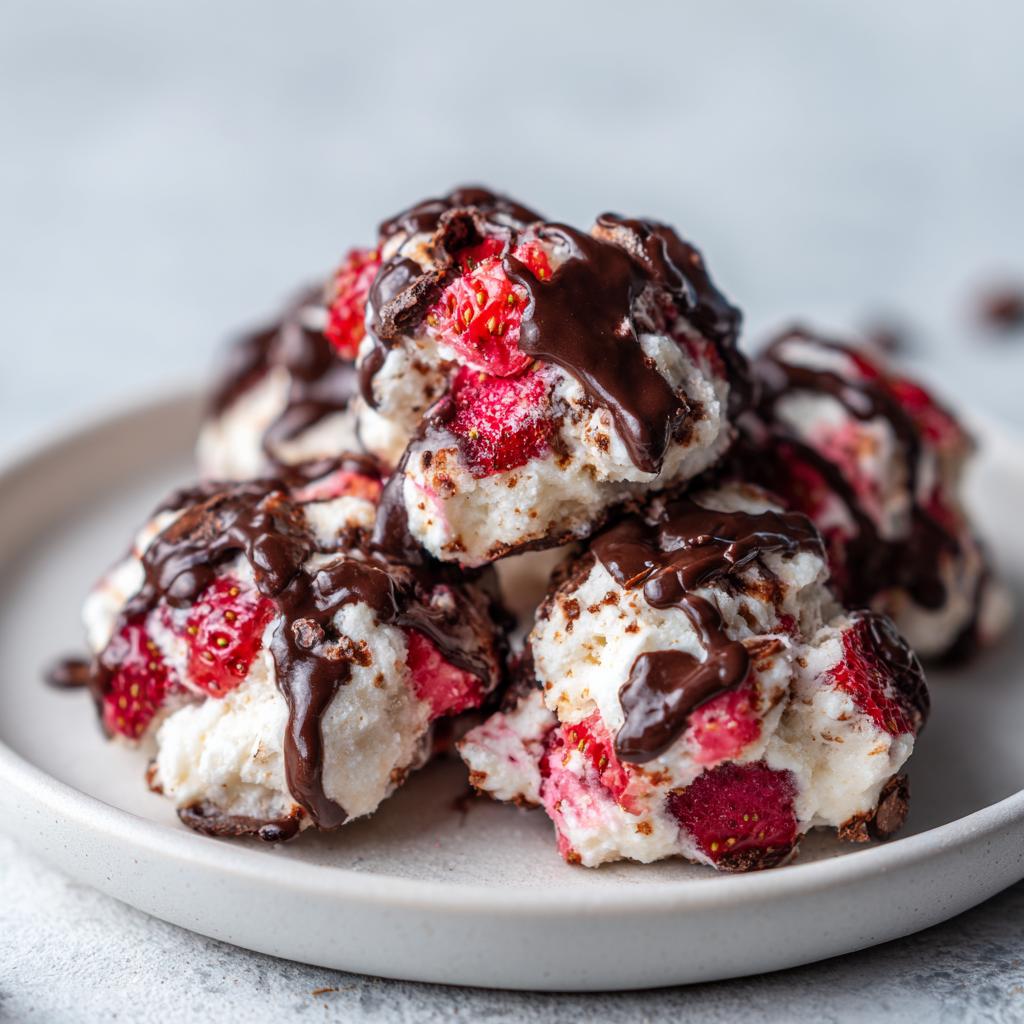 Chocolate Strawberry Yogurt Clusters Recipe - detail 1