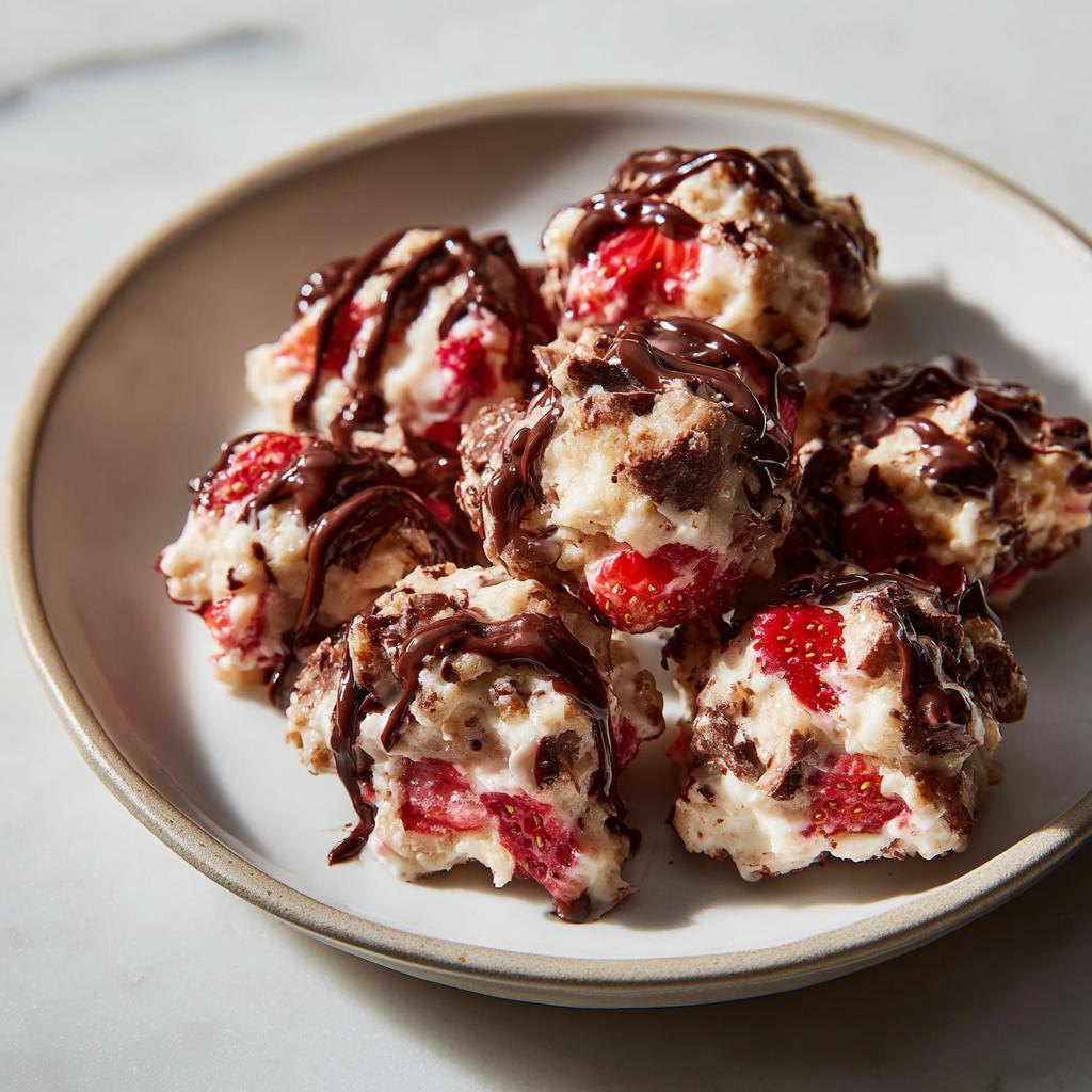 Chocolate Strawberry Yogurt Clusters Recipe - detail 3