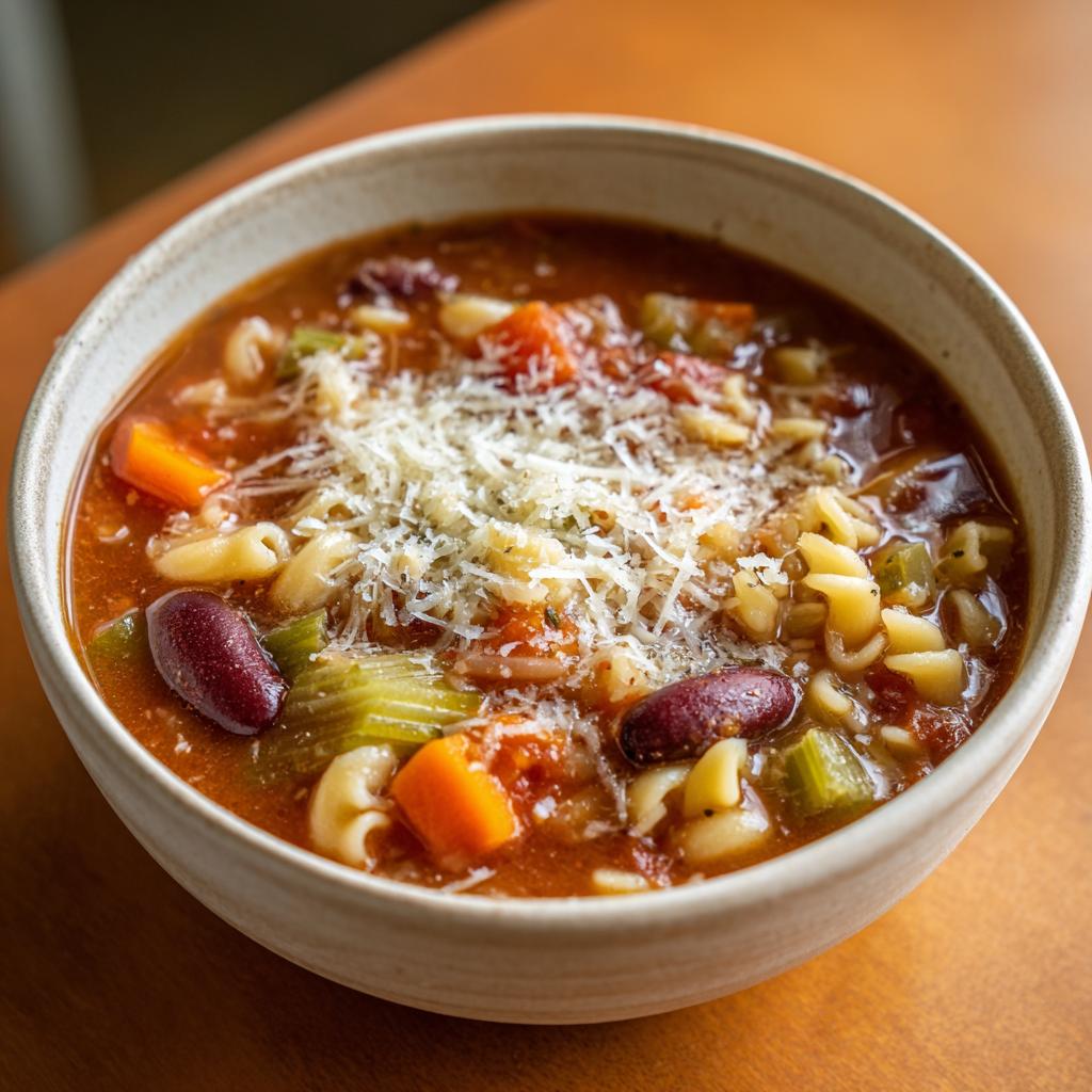 Classic Minestrone Soup - detail 2