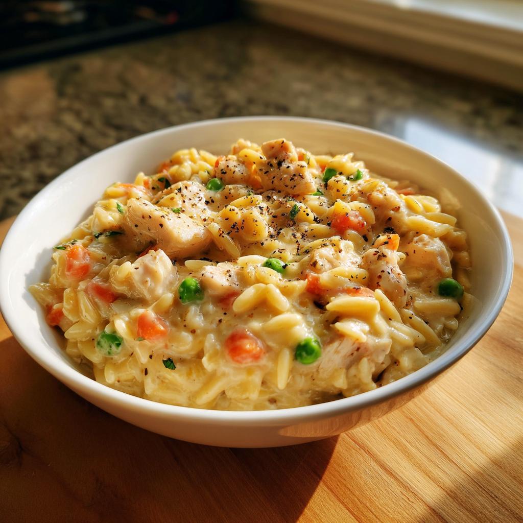 Creamy Chicken Pot Pie Orzo - detail 3