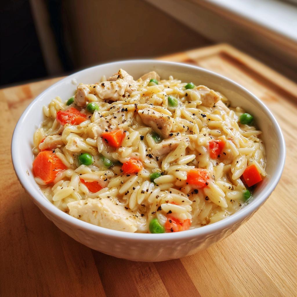 Creamy Chicken Pot Pie Orzo - detail 4