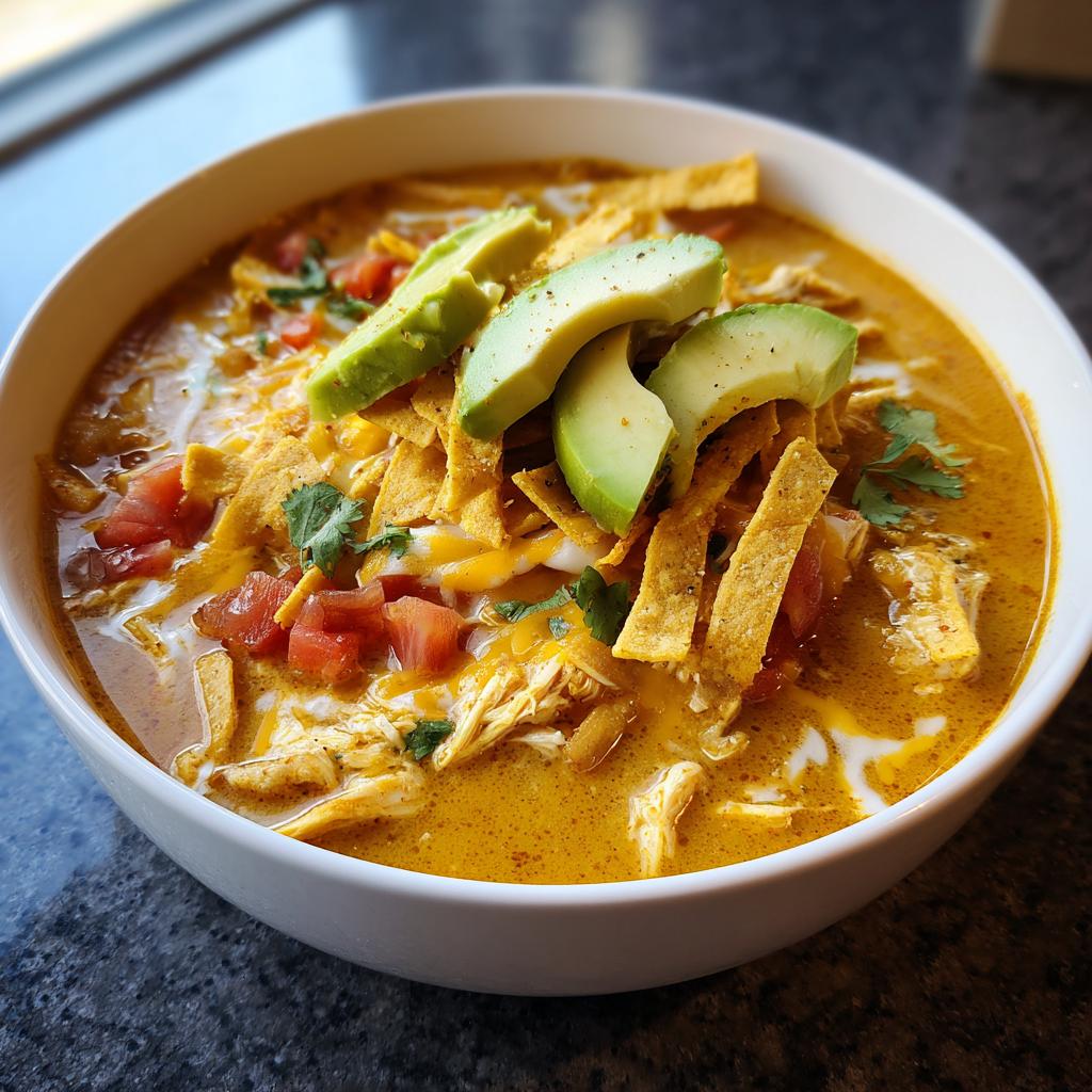 Creamy Chicken Tortilla Soup - detail 2