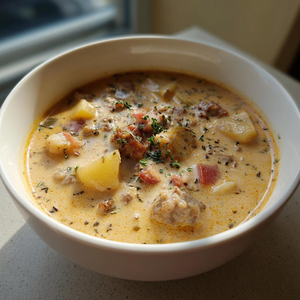 Creamy Sausage Soup - detail 1