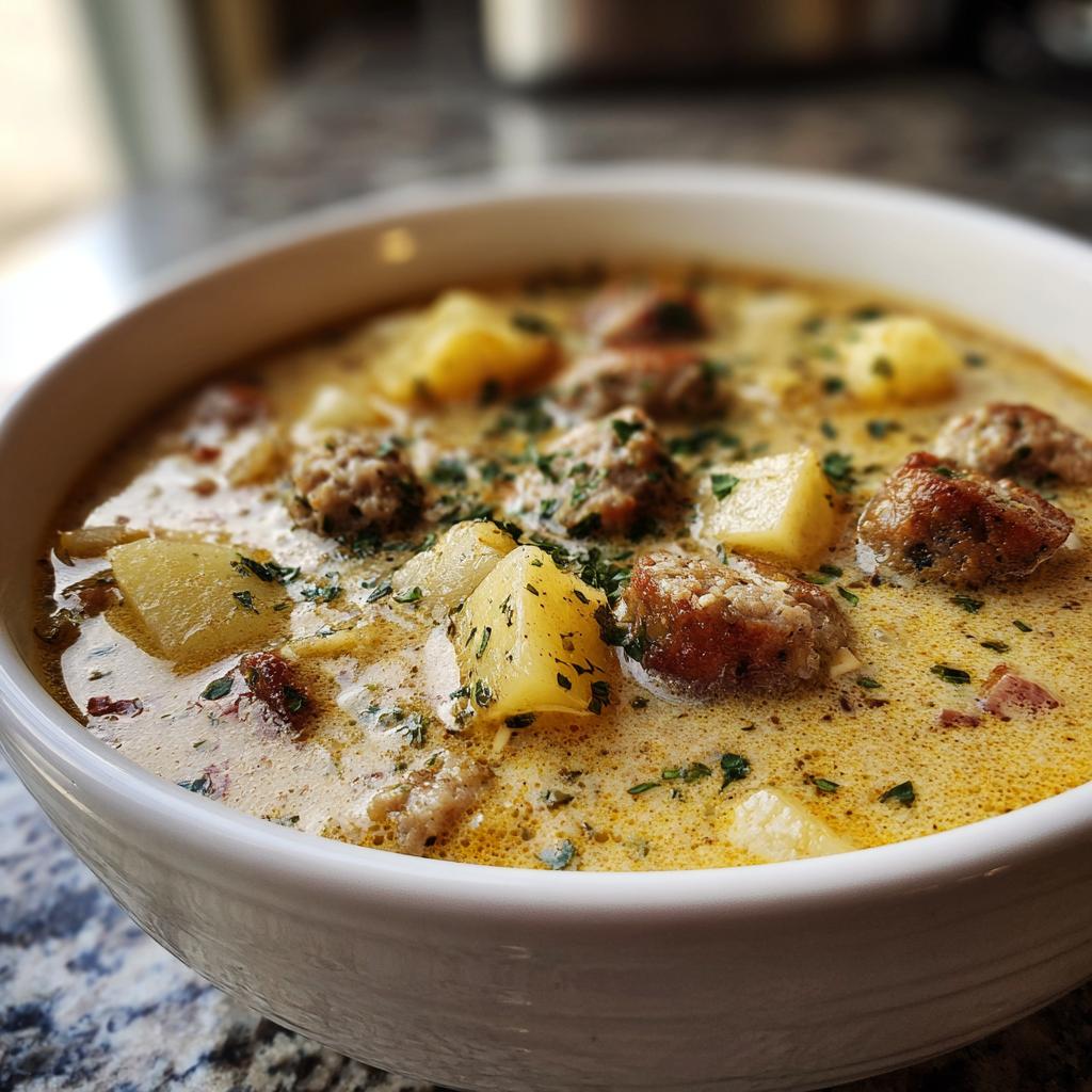 Creamy Sausage Soup - detail 2