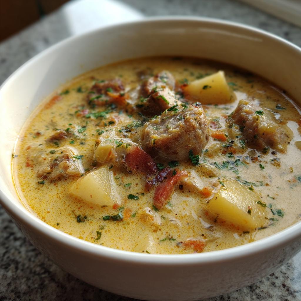 Creamy Sausage Soup - detail 3