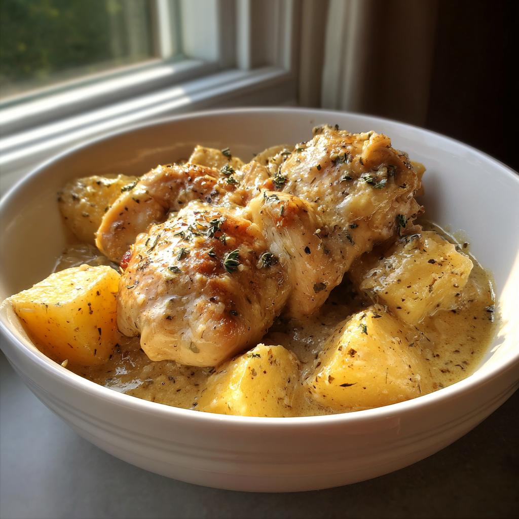 Crockpot Garlic Parmesan Chicken And Potatoes for Busy Weeknights - detail 2