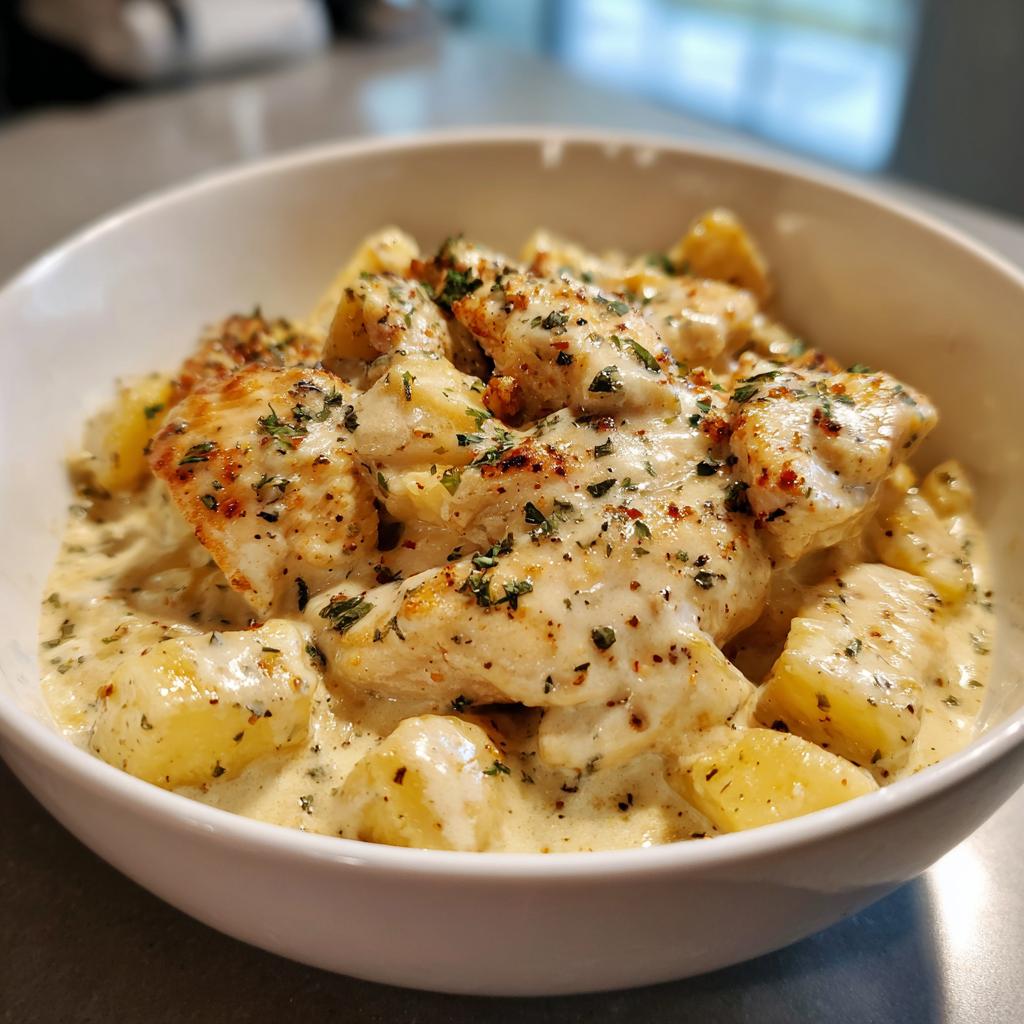 Crockpot Garlic Parmesan Chicken And Potatoes for Busy Weeknights