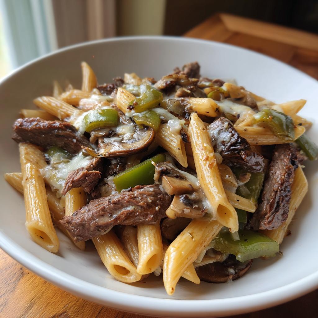 Delicious Philly Cheese Steak Pasta Recipe for Family Dinners - detail 1