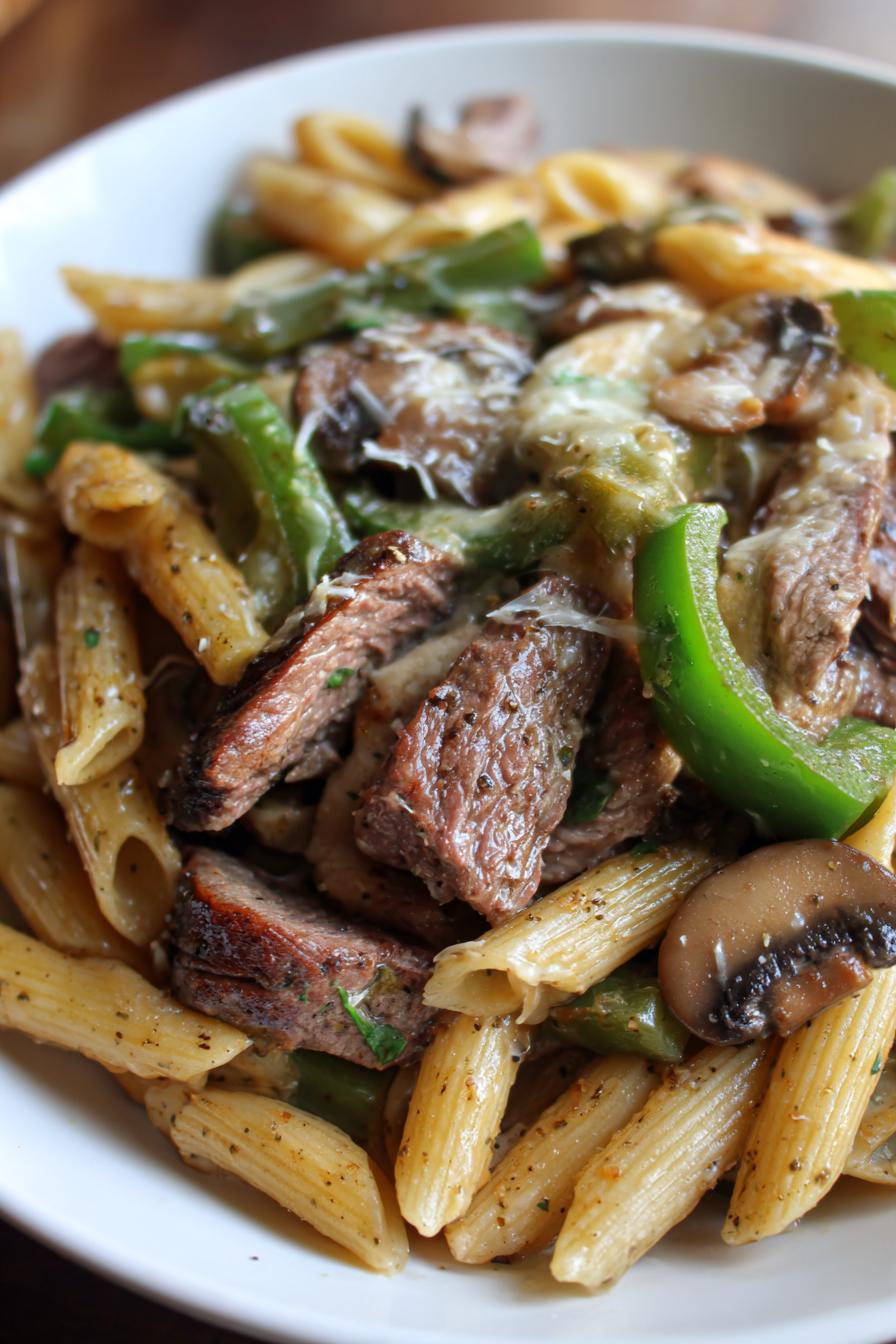 Delicious Philly Cheese Steak Pasta Recipe for Family Dinners