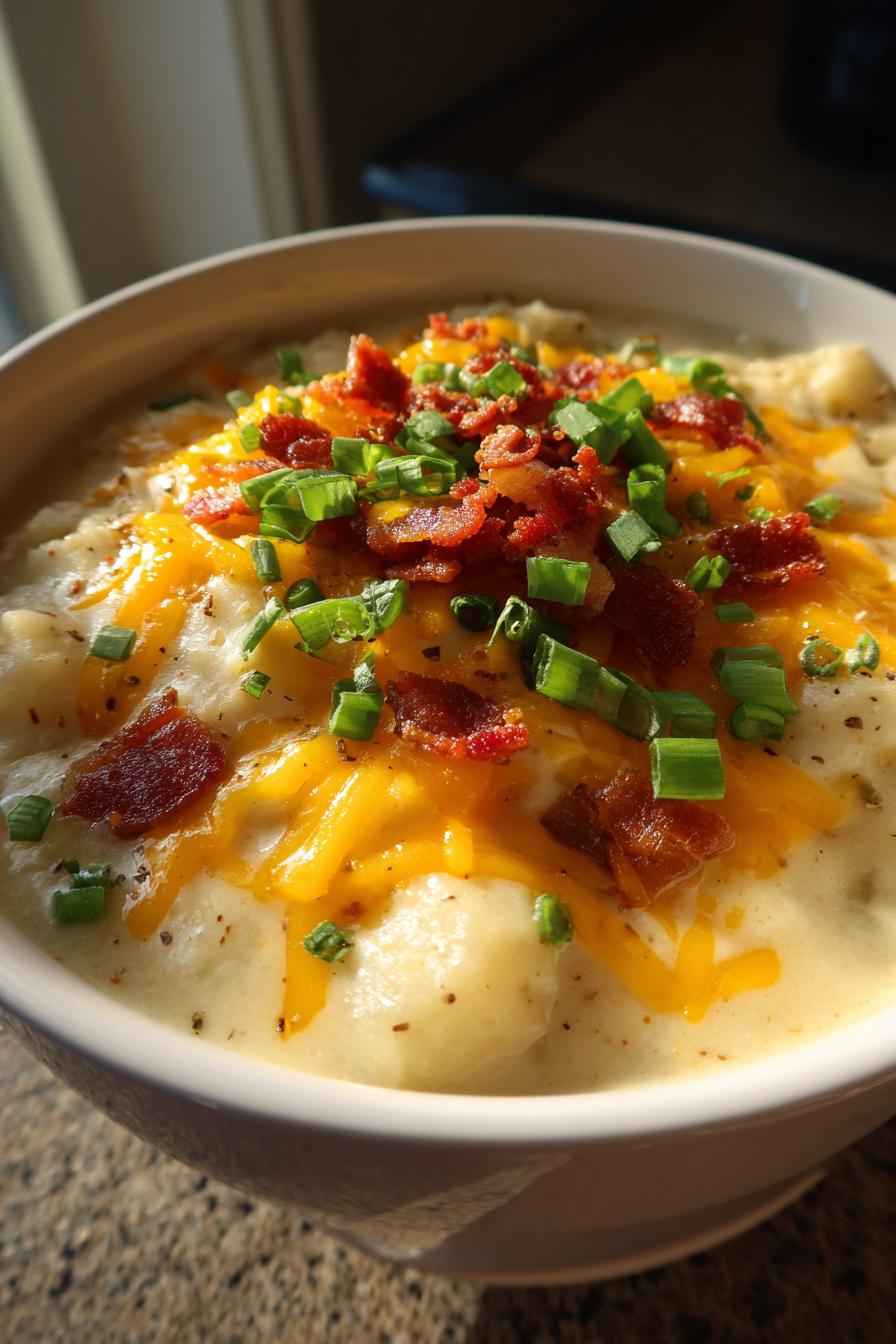 Easy Crockpot Potato Soup Recipe