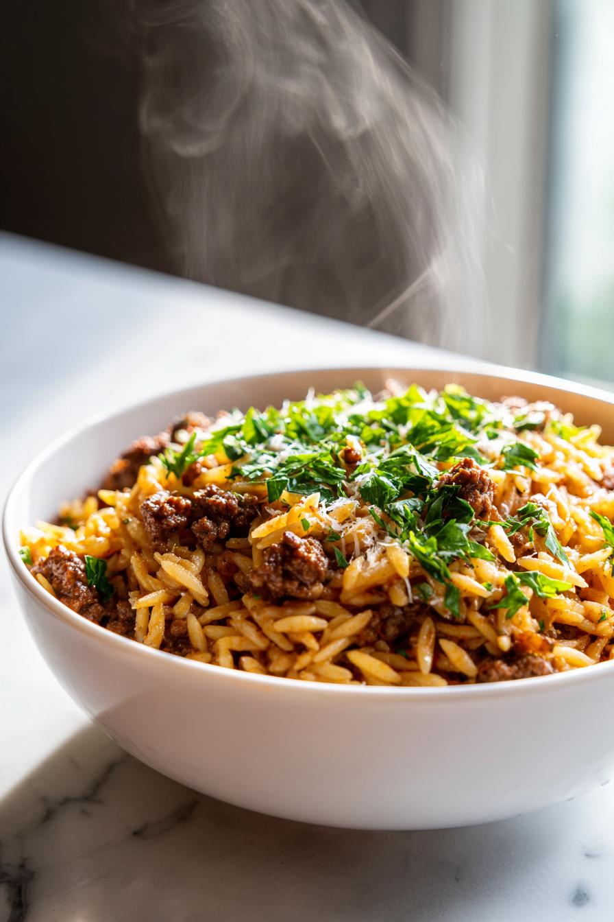 Easy Ground Beef Orzo Recipe for Weeknights