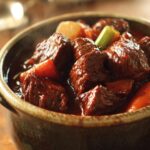 French-Style Beef Stew with Red Wine - Tender & Hearty Recipe!