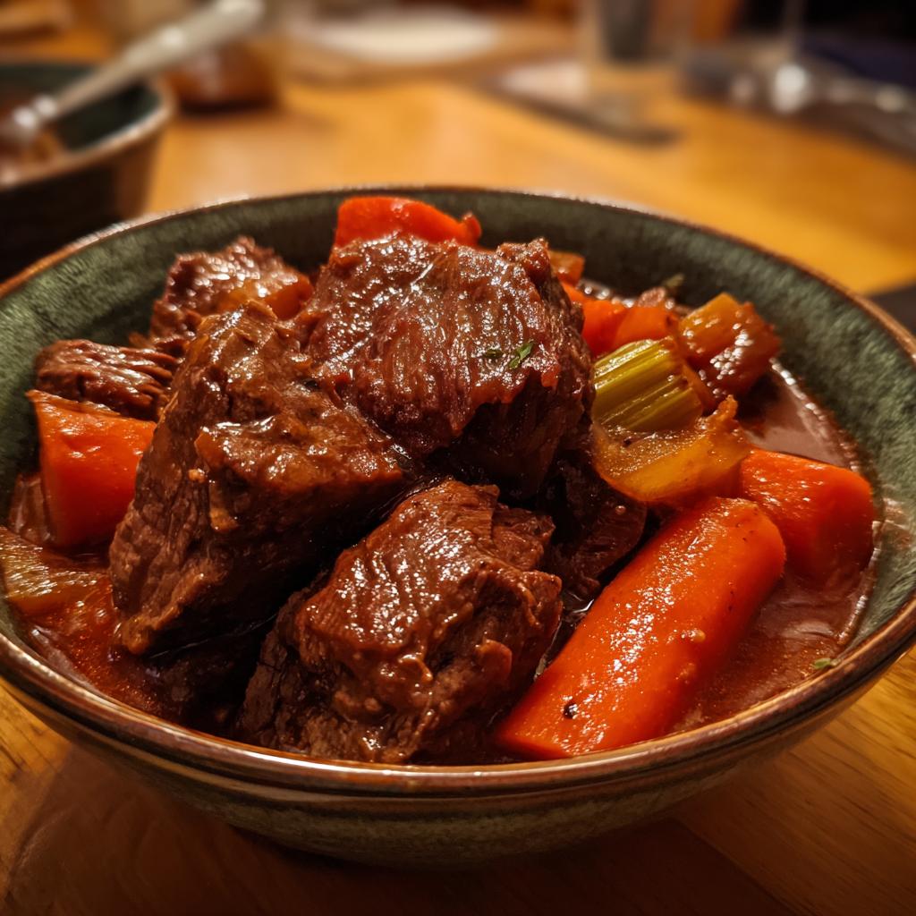 French-Style Beef Stew with Red Wine - Tender & Hearty Recipe! - detail 4