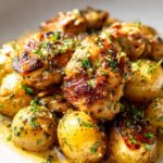 Garlic Parmesan Crockpot Chicken and Potatoes