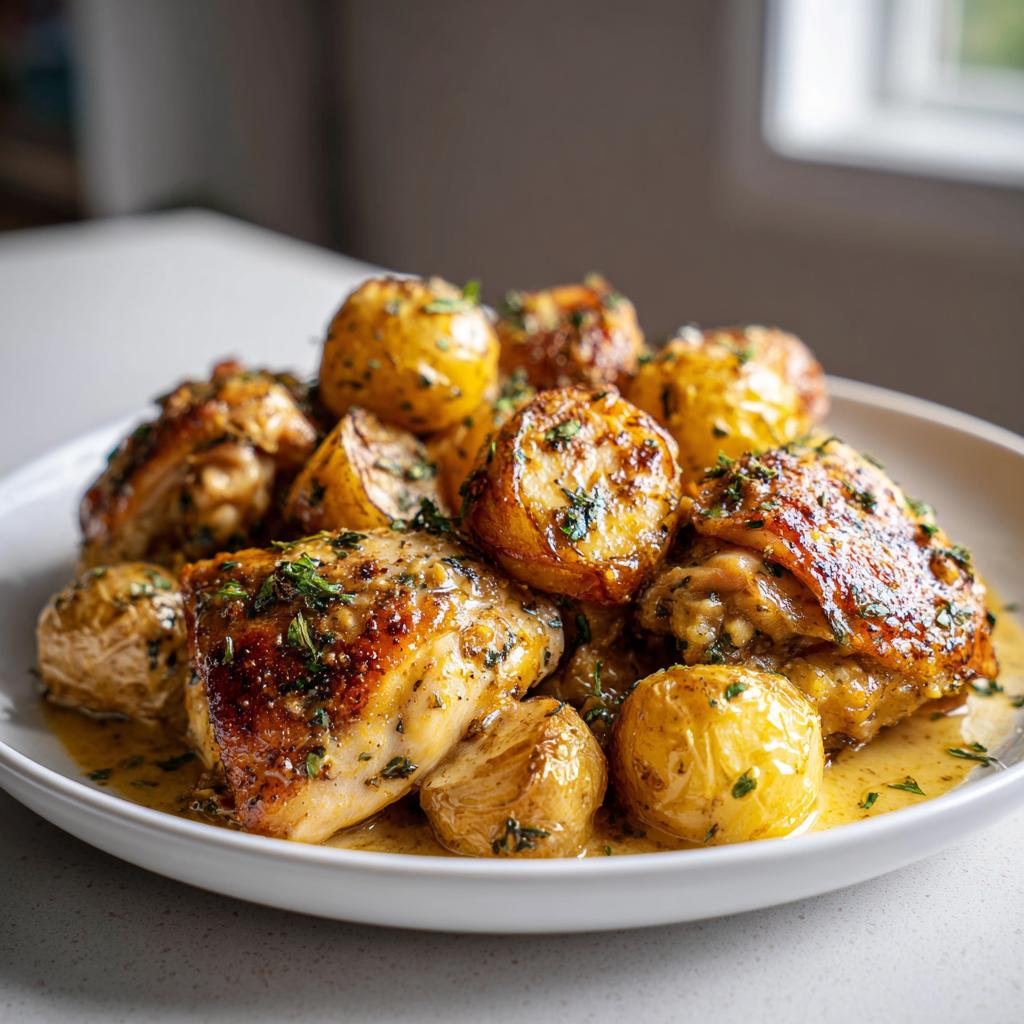 Garlic Parmesan Crockpot Chicken and Potatoes - detail 3