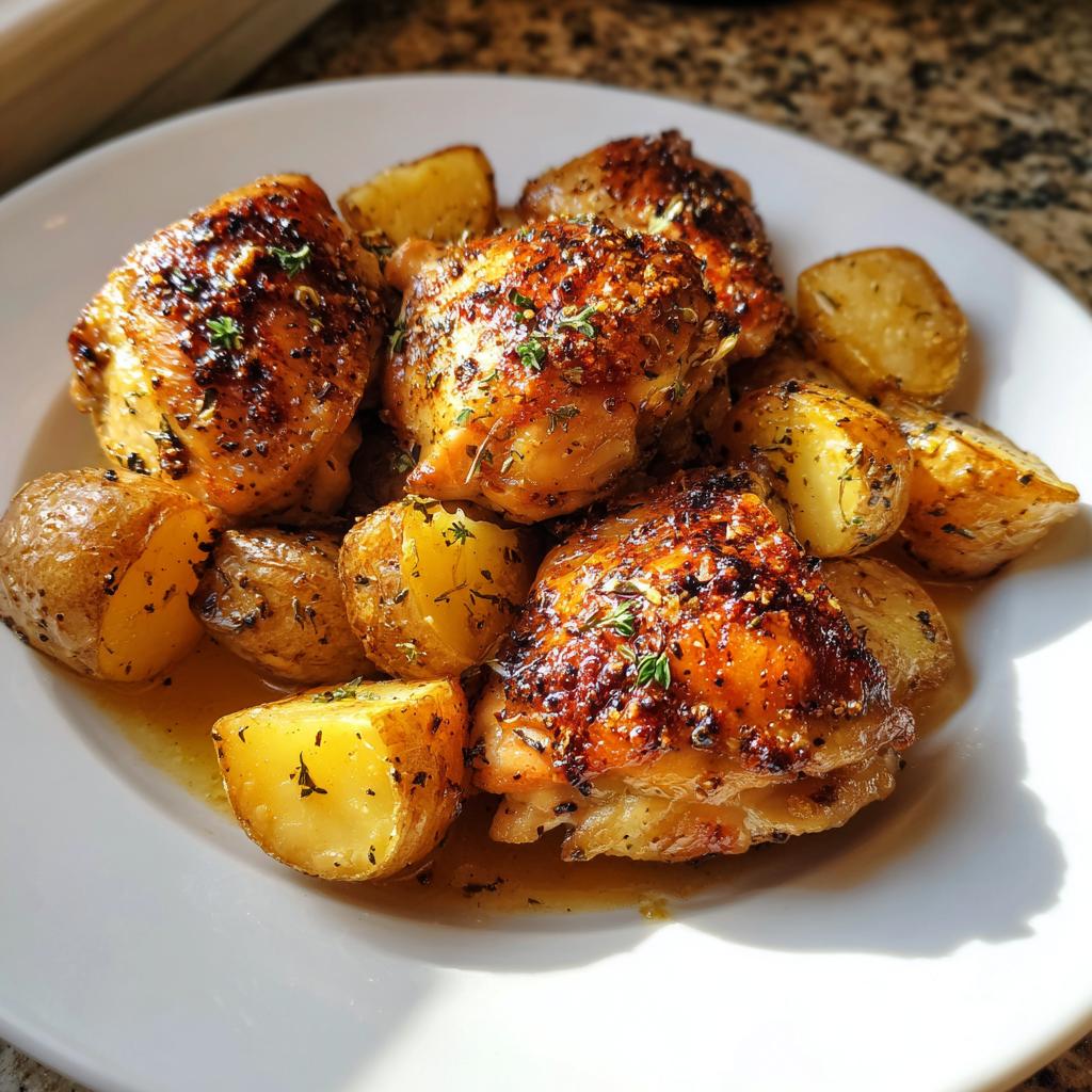 Garlic Parmesan Crockpot Chicken and Potatoes - detail 4