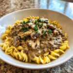 Ground Beef Stroganoff - Cooking Up Memories