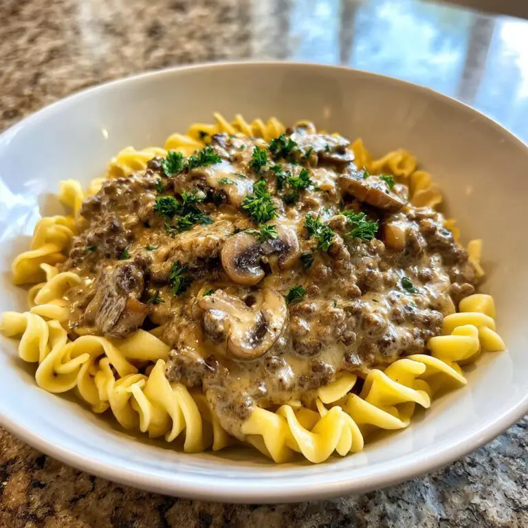 Ground Beef Stroganoff - Cooking Up Memories