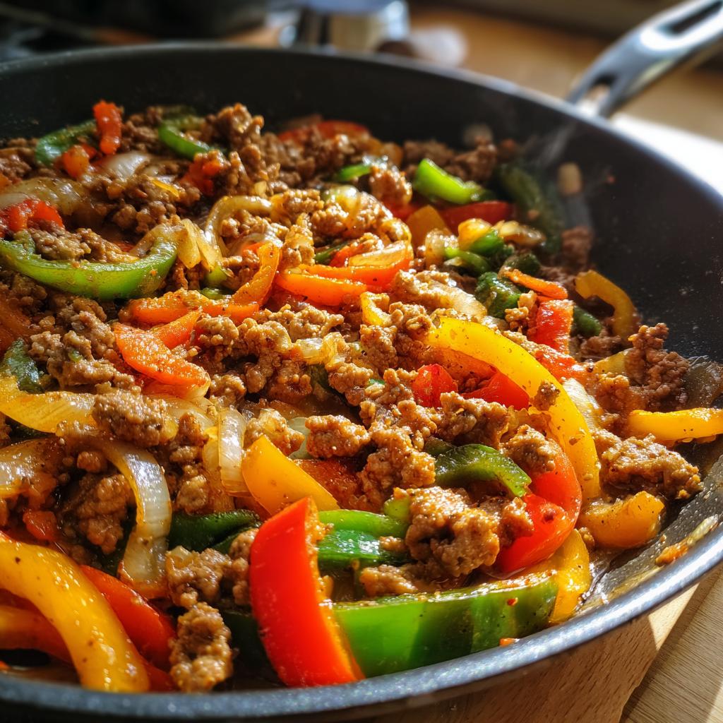 Ground Turkey and Peppers – Quick, Healthy & Full of Flavor!