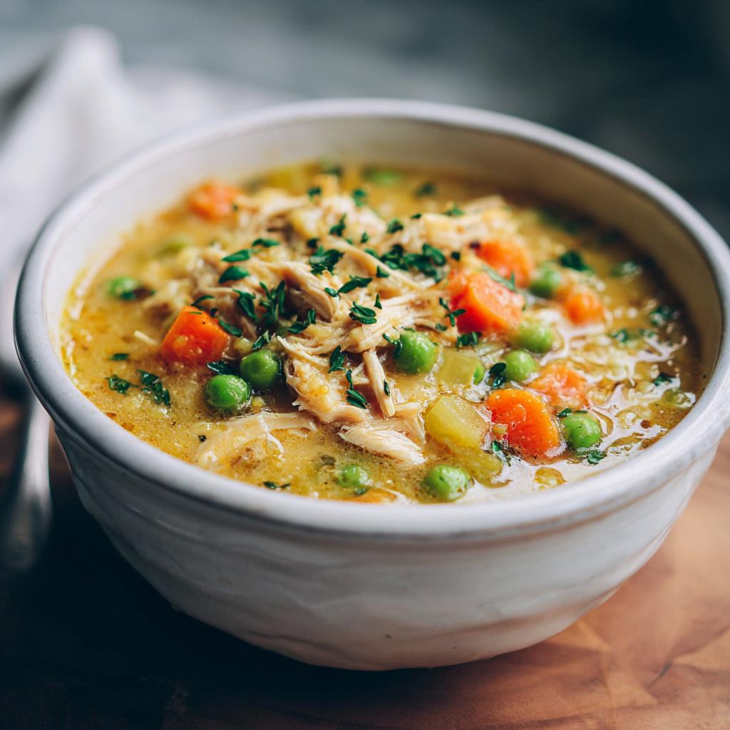 Healthy Chicken Pot Pie Soup - detail 1