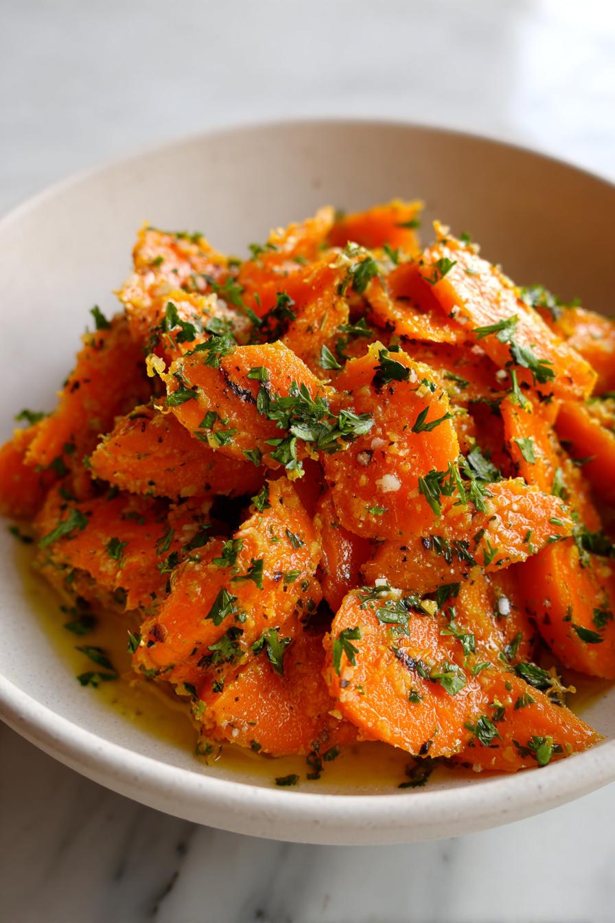 Healthy Smashed Carrots