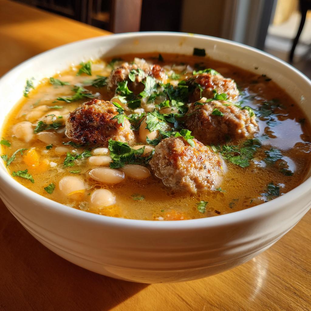 Italian Sausage White Bean Soup - detail 2