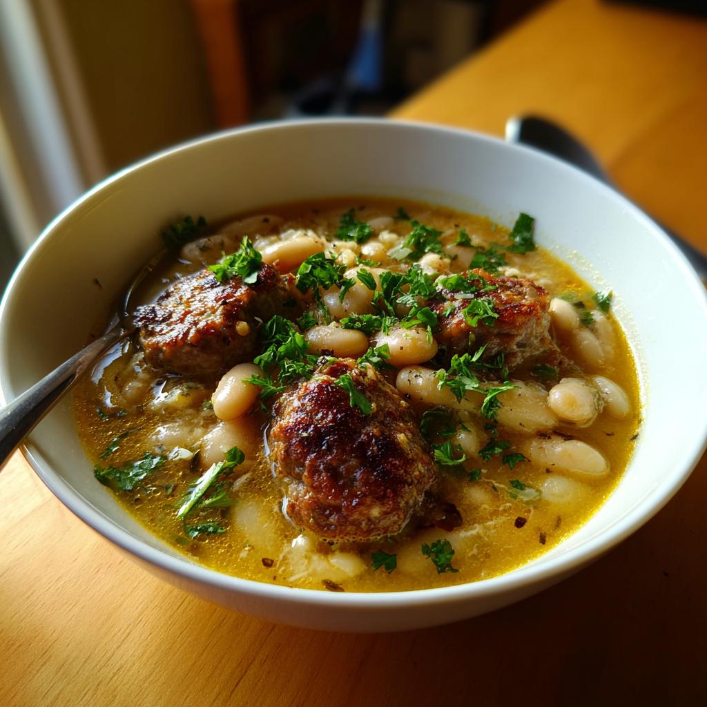 Italian Sausage White Bean Soup - detail 3