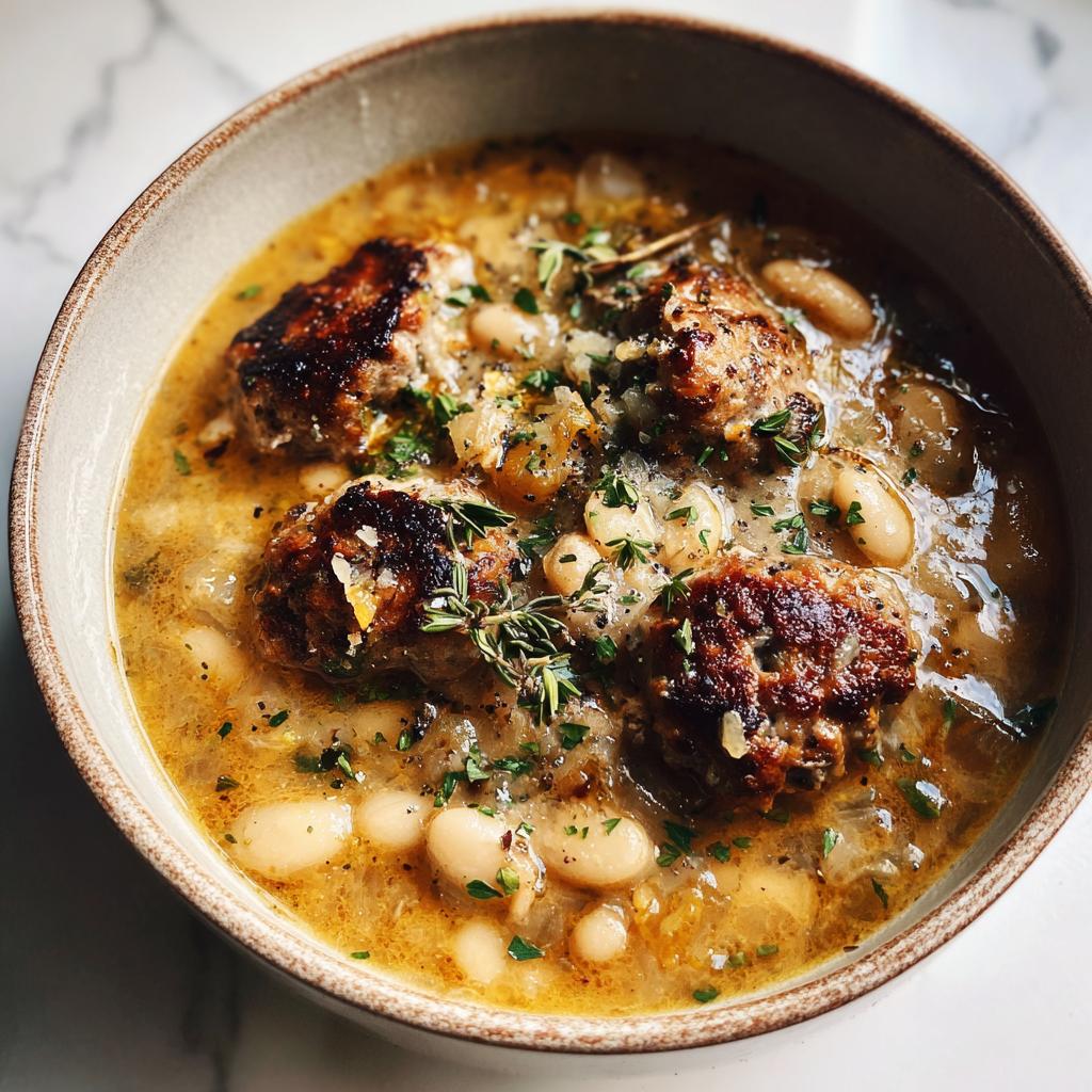 Italian Sausage White Bean Soup - detail 2