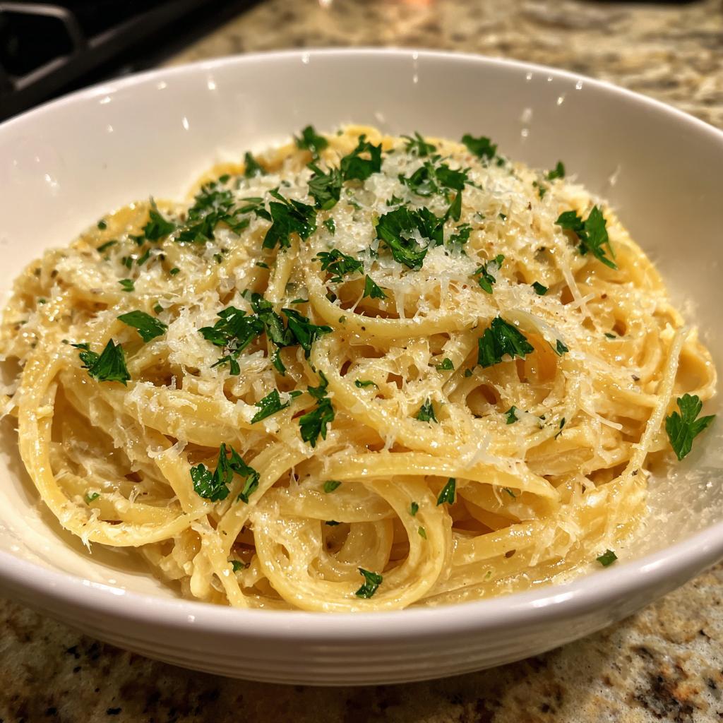 One Pot Creamy Garlic Pasta - detail 2
