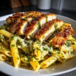 Pesto Pasta with Parmesan Chicken Perfection