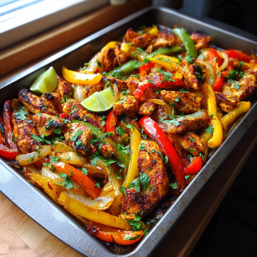 Sheet Pan Chicken Fajitas - detail 1