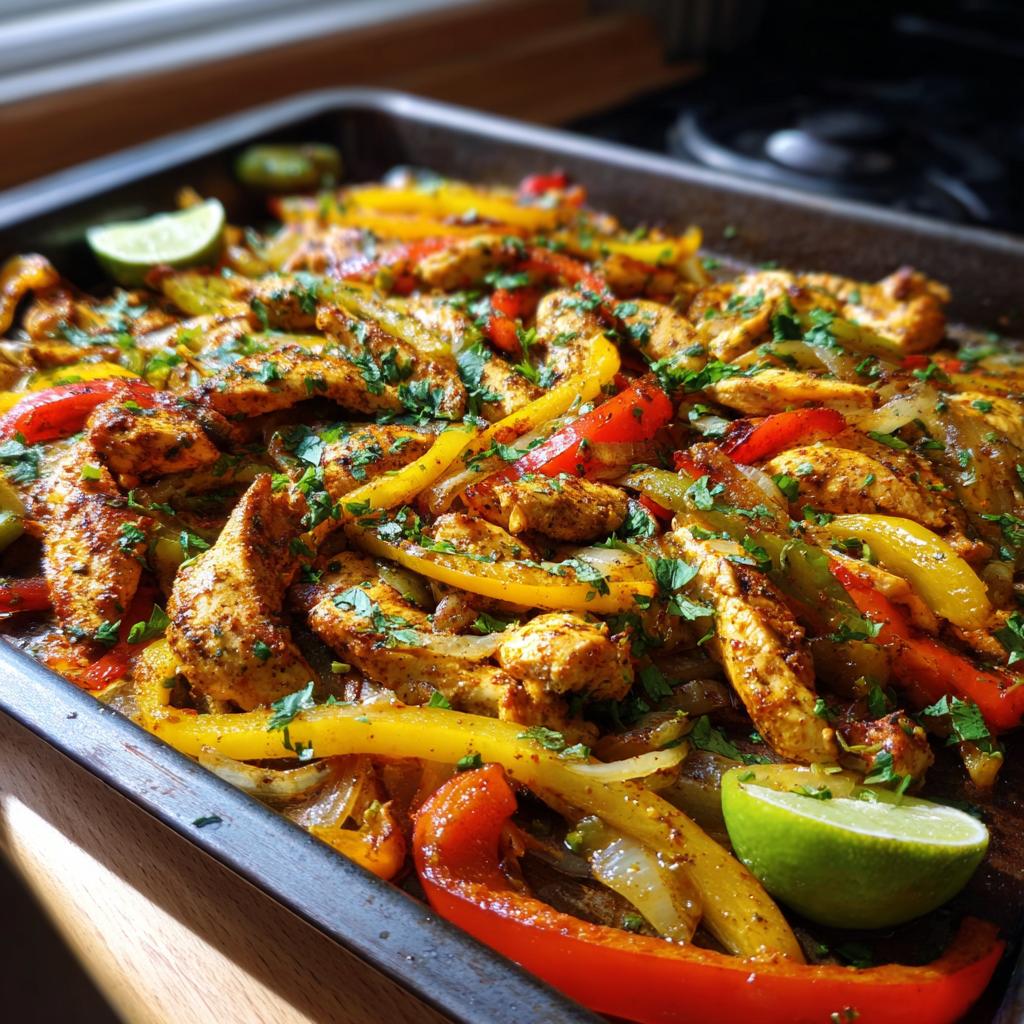 Sheet Pan Chicken Fajitas - detail 3
