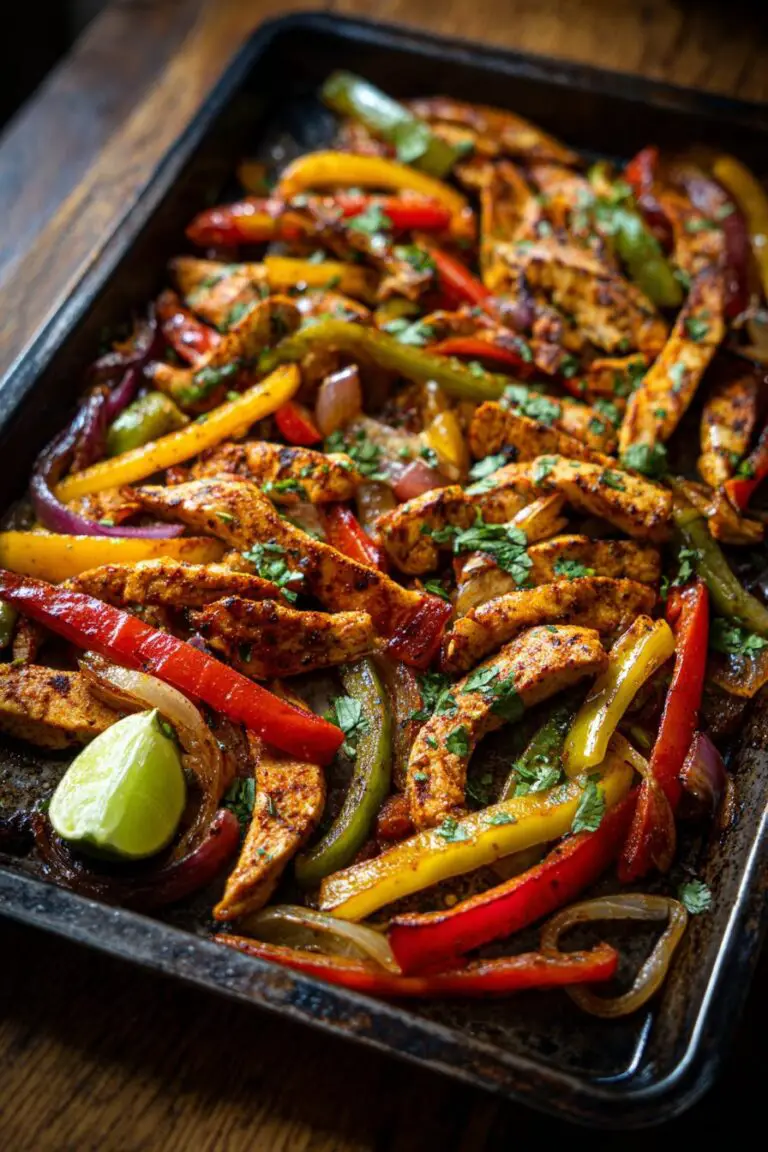 Sheet Pan Chicken Fajitas