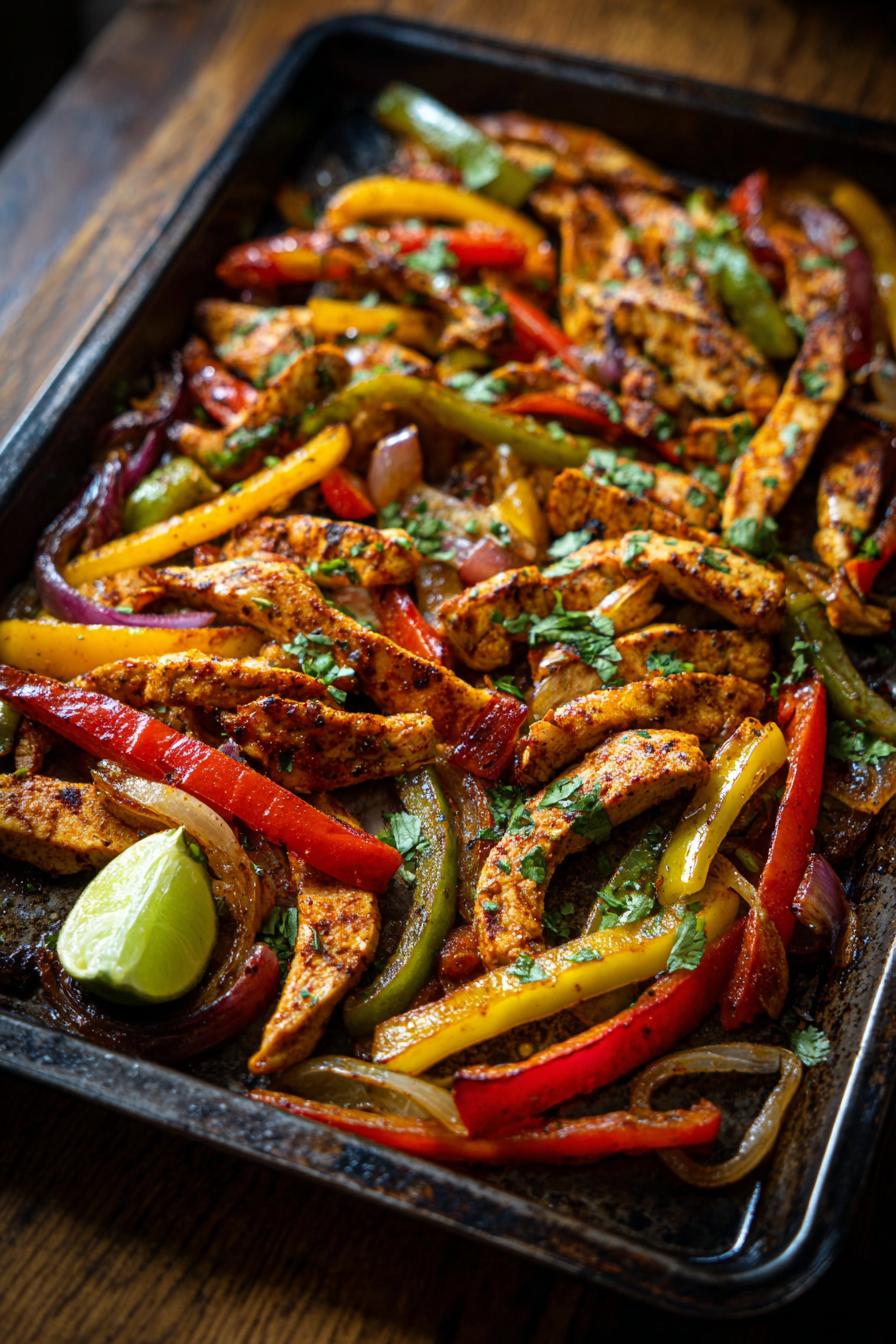 Sheet Pan Chicken Fajitas
