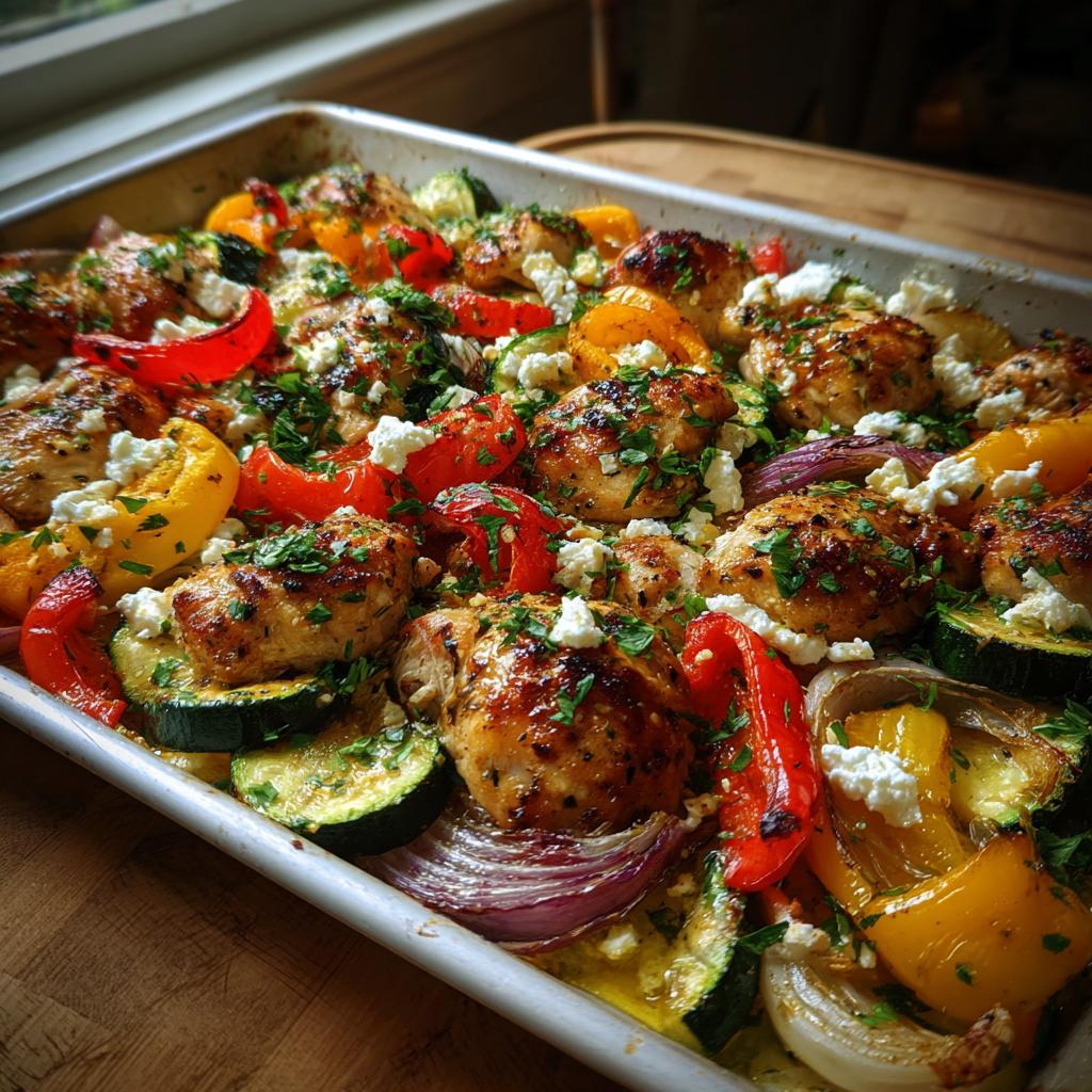 Sheet Pan Mediterranean Chicken and Zucchini – Easy & Healthy - detail 1
