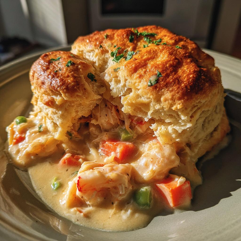 Shrimp & Lobster Biscuit Pot Pie – Creamy, Cheesy, Crave-Worthy! - detail 3