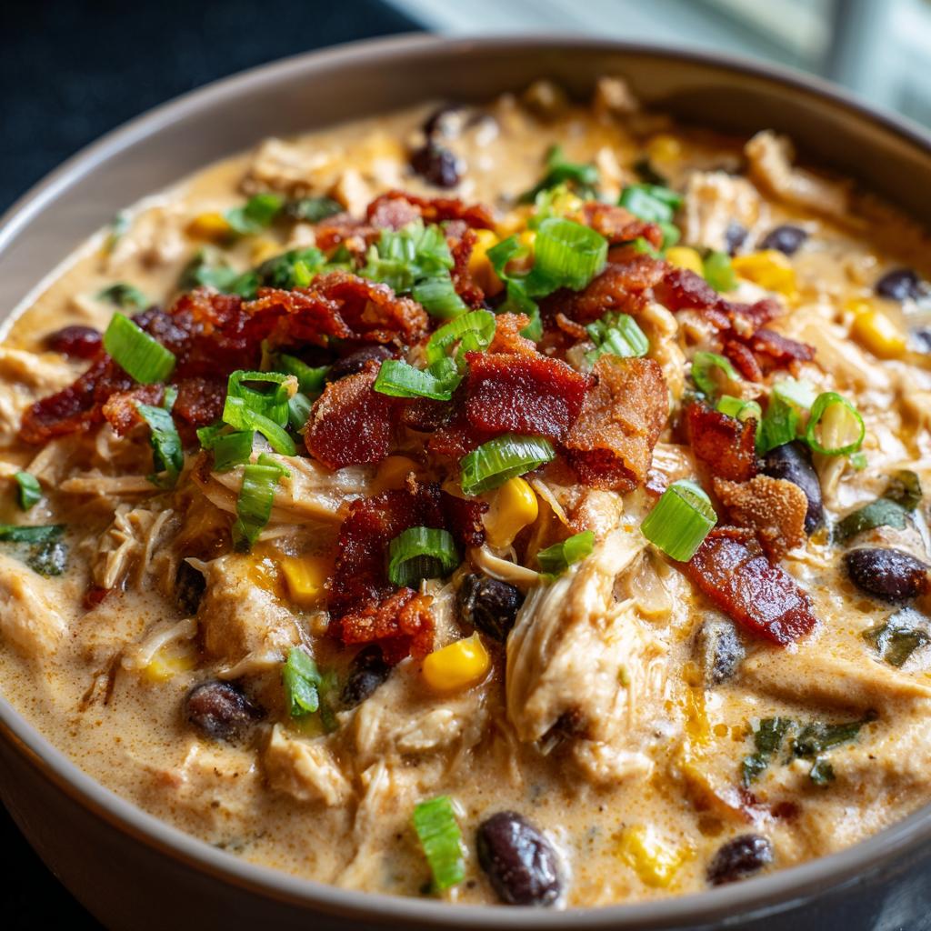 Slow Cooker Cream Cheese Crack Chicken Chili - detail 2
