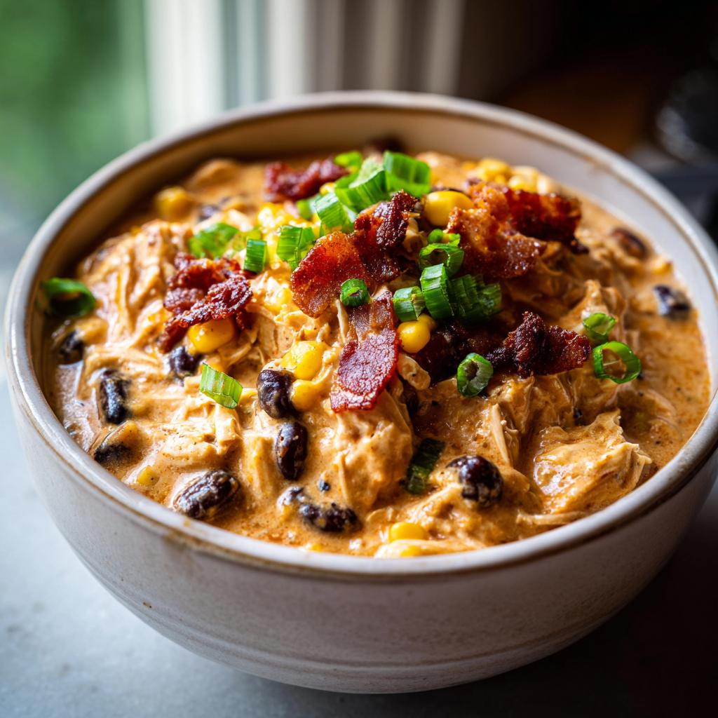 Slow Cooker Cream Cheese Crack Chicken Chili - detail 3
