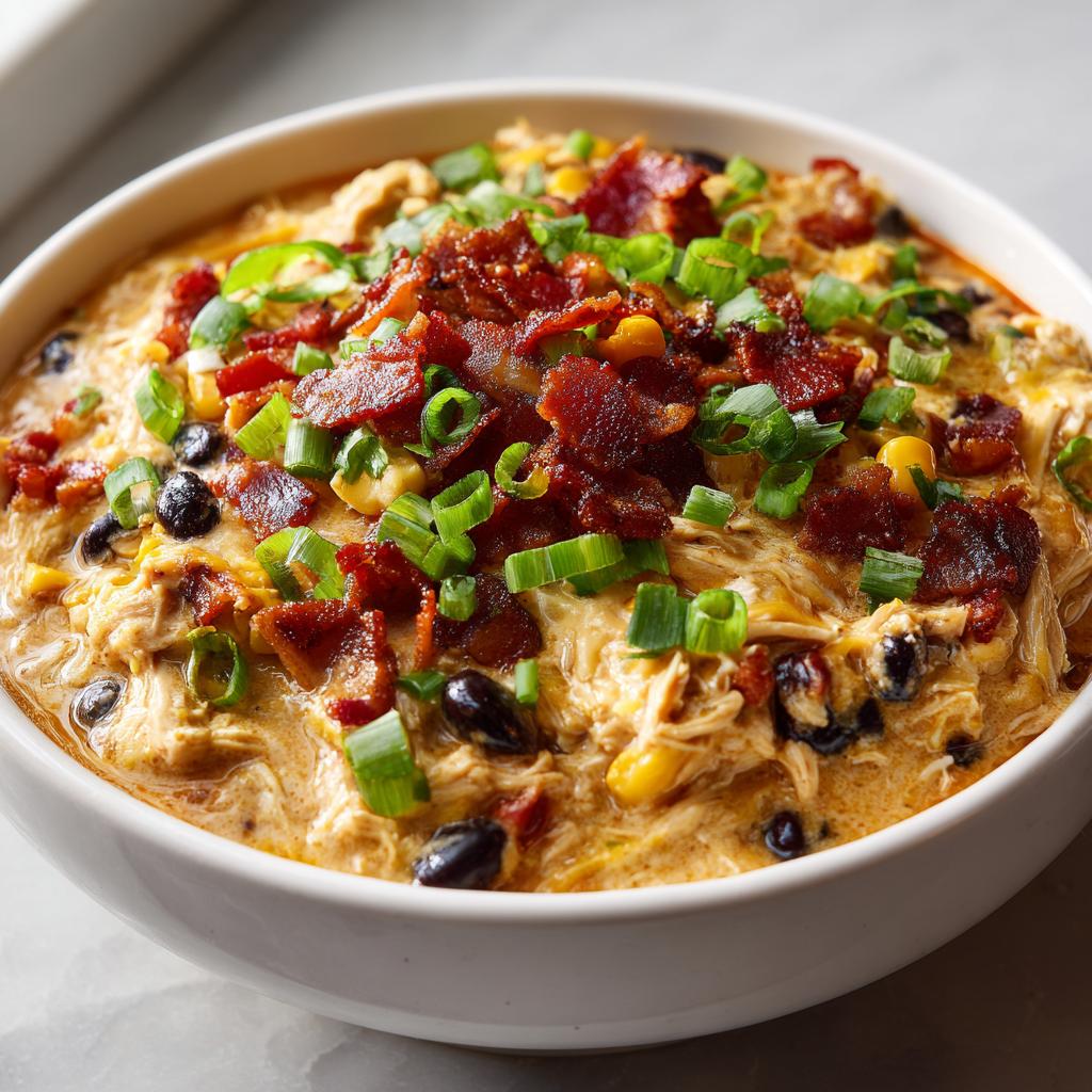 Slow Cooker Cream Cheese Crack Chicken Chili - detail 4