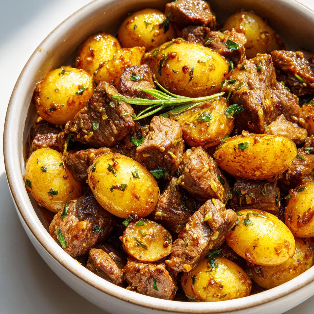 Slow Cooker Garlic Butter Beef Bites & Potatoes - detail 4
