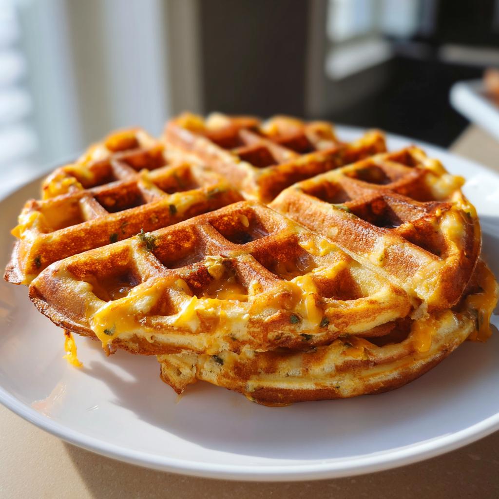 Spicy Cheddar Jalapeño Cornbread Waffles You’ll Love - detail 2