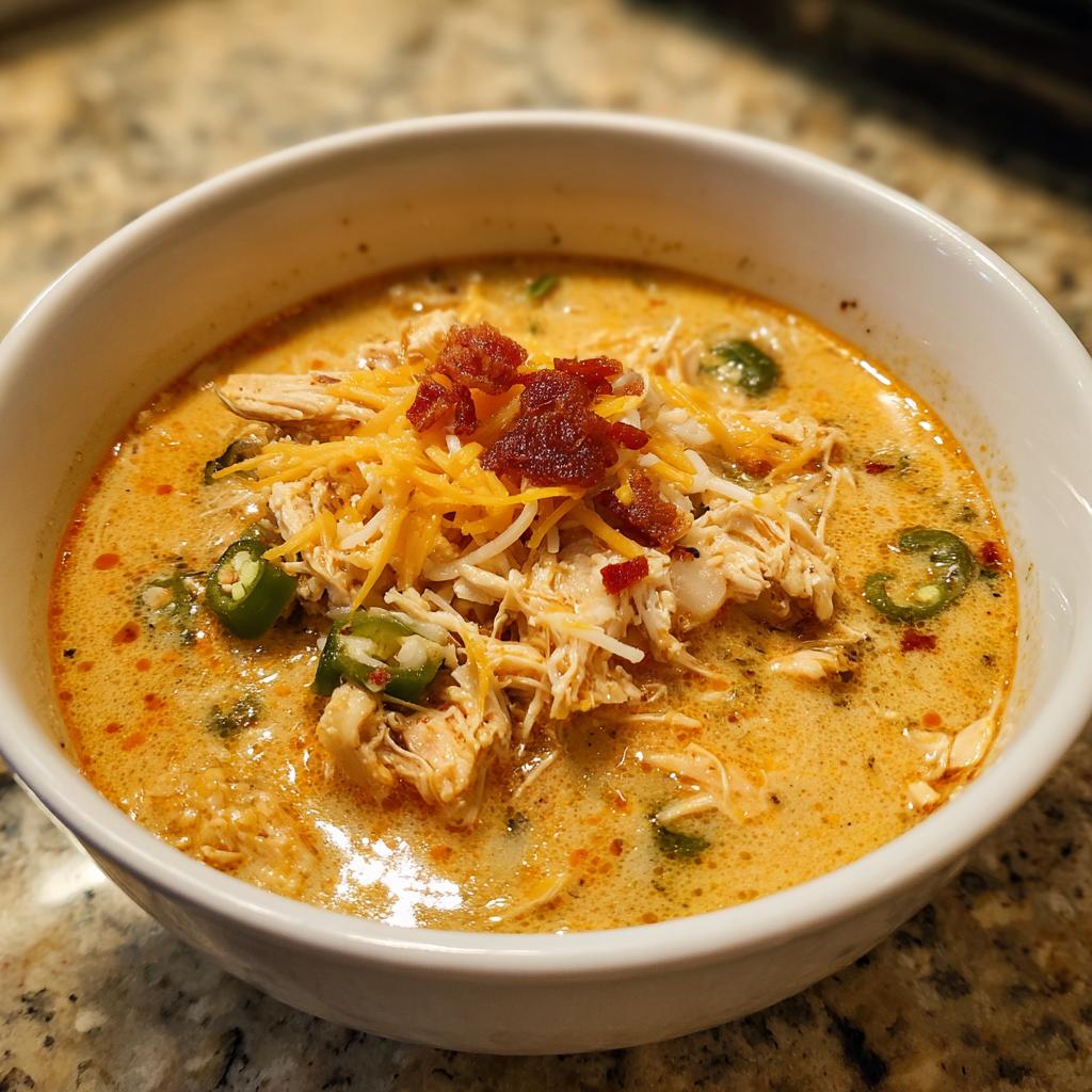 Spicy Jalapeño Popper Chicken Soup - detail 1