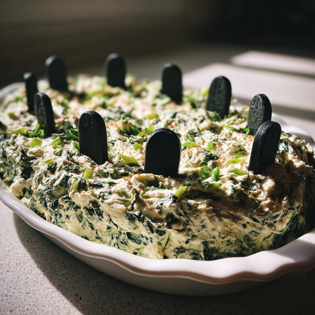 Spinach dip graveyard scene - detail 1