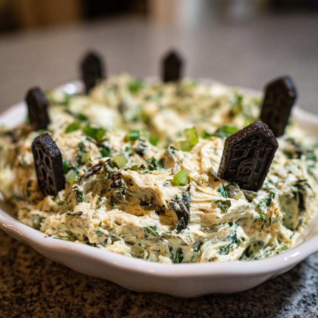 Spinach dip graveyard scene - detail 3