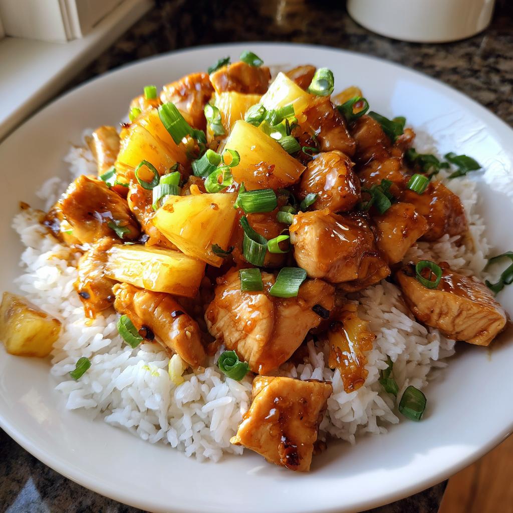 Sweet and Savory Pineapple Chicken and Rice Recipe - detail 4