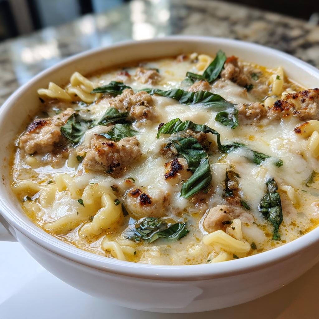 White Lasagna Soup - detail 1