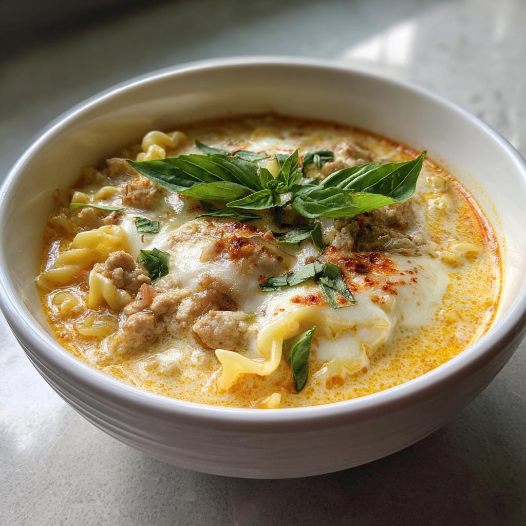 White Lasagna Soup - detail 2