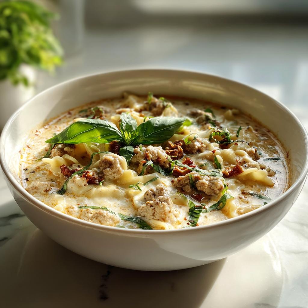 White Lasagna Soup - detail 4