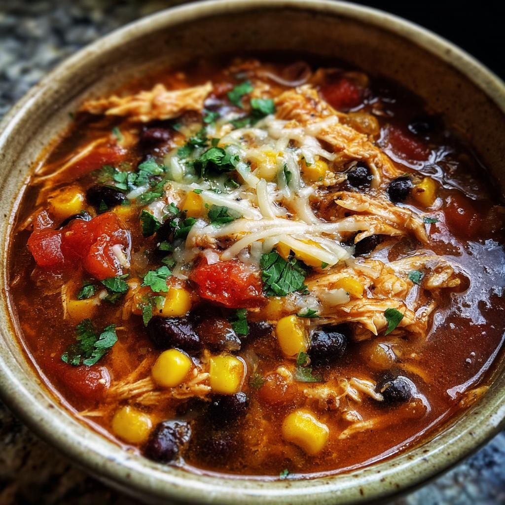chicken enchilada soup - detail 1