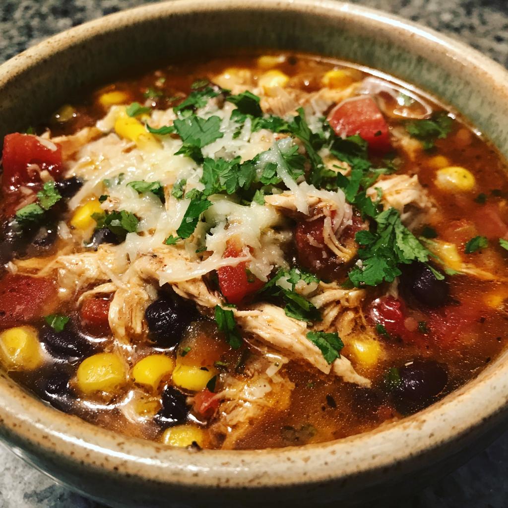 chicken enchilada soup - detail 3